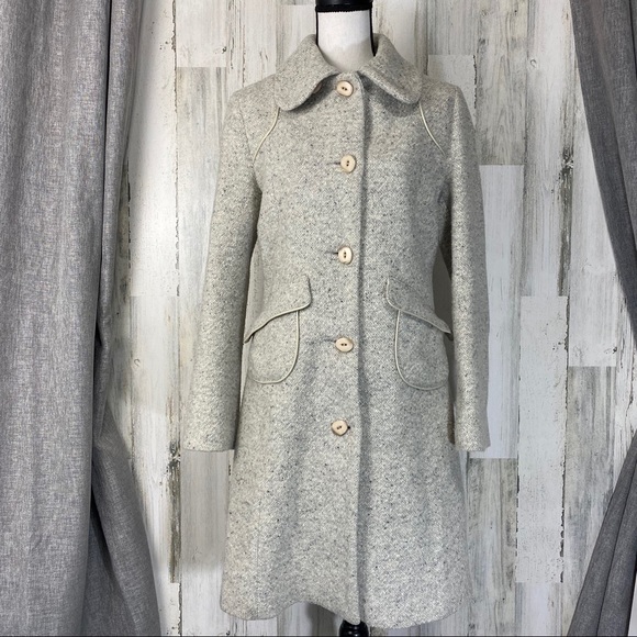 Mackage Jackets & Blazers - Mackage Tweed Wool Coat w/ Leather Trim size M